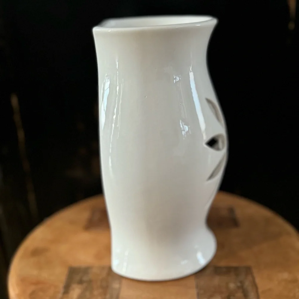 Vtg Partylite SONATA Wall Sconces Ceramic White Rare